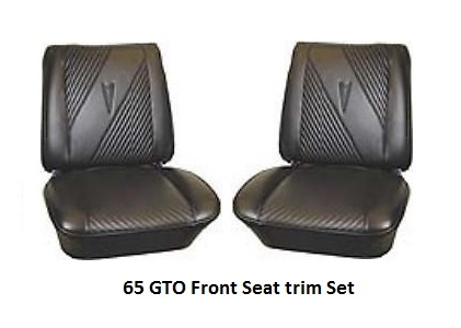 Seat Trim Set - 65 GTO / LeMans Front & Rear